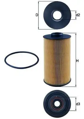 MAHLE OX152/1D Yağ Filtresi