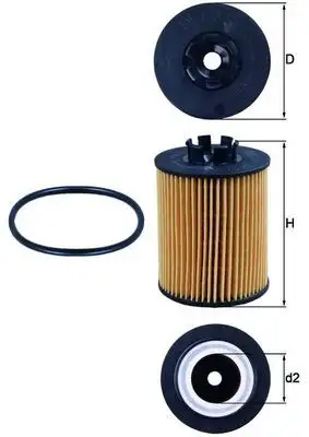 MAHLE OX173/2D Yağ Filtresi