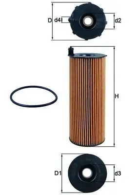 MAHLE OX196/1D1 Yağ Filtresi 70308198