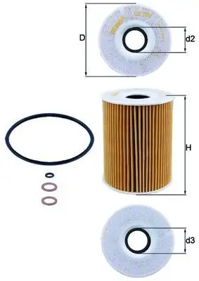 MAHLE OX254D3 Yağ Filtresi 11427837997