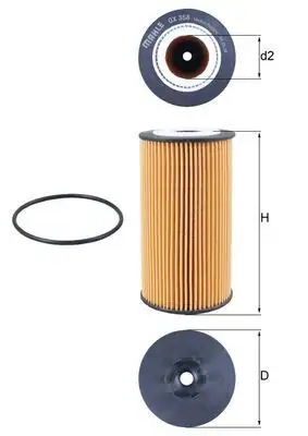 MAHLE OX358D Yağ Filtresi
