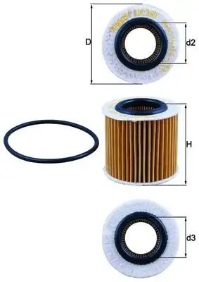 MAHLE OX360D Yağ Filtresi