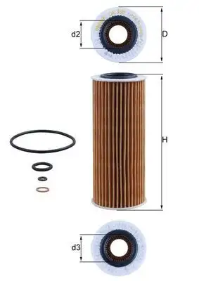 MAHLE OX368D1 Yağ Filtresi