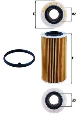 MAHLE OX379D Yağ Filtresi