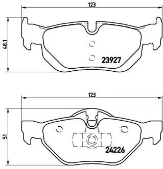 BREMBO P06038 Arka Fren Balatası