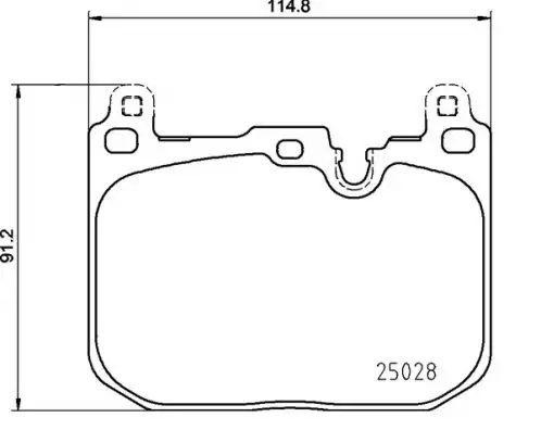 BREMBO P06110 Ön Fren Balatası 34106889266