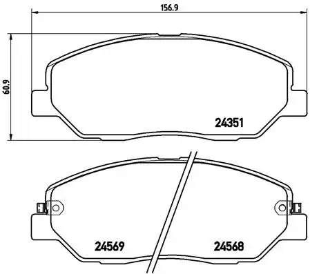 BREMBO P30036 Ön Fren Balatası
