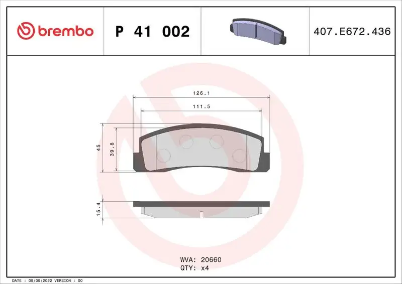 BREMBO P41002 Ön Fren Balatası 21213501090