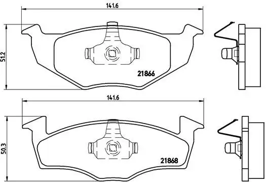 BREMBO P85030 Ön Fren Balatası 1H0698151A