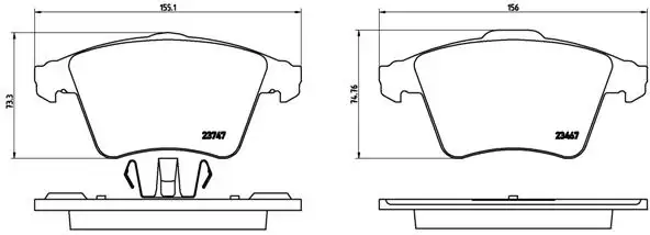 BREMBO P85106 Ön Fren Balatası 7H0698151B