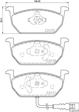 BREMBO P85137 Ön Fren Balatası