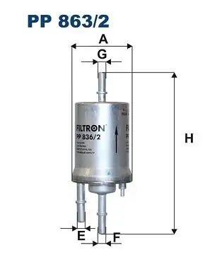 FILTRON PP836/2 Yakıt Filtresi 1K0201051C