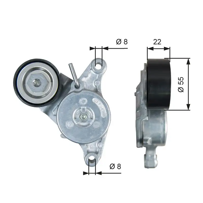 GATES T39392 Kayış Gergi Kütüğü 16620WA010