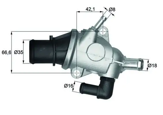MAHLE TI12588 Termostat 60813208