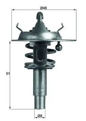 MAHLE TX10690D Termostat A2712030375