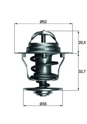 MAHLE TX1288D Termostat