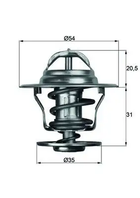 MAHLE TX1371D Termostat NNE121113