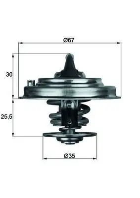 MAHLE TX3080D Termostat